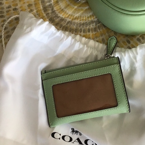 COPY - ⚡️FLASH SALE⚡️Coach Pale Pistachio / Silver Jonie Bag & Id Card Case - Picture 10 of 15